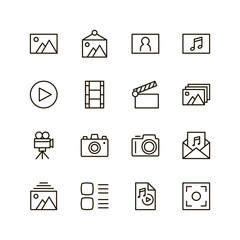 Line flat icon