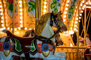 Carousel at fun fair