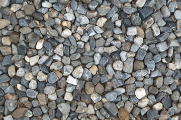 Abstract pebble gravel stone at the beach use for background ready for add text or graphic