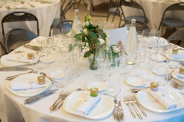 Décoration de table de mariage
