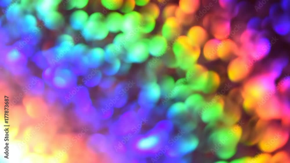 Poster abstract loop colorful circles video background/ rainbow-colored