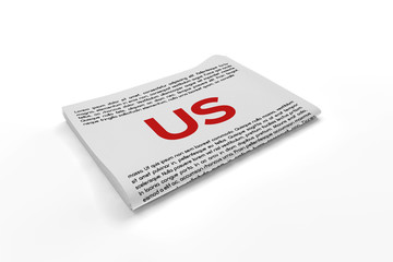 Us on Newspaper background