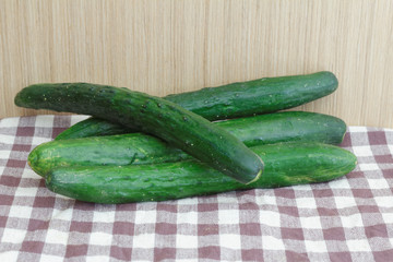 apanese cucumber on the kitchen table