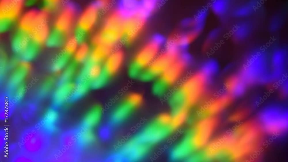Poster abstract loop colorful circles video background/ rainbow-colored