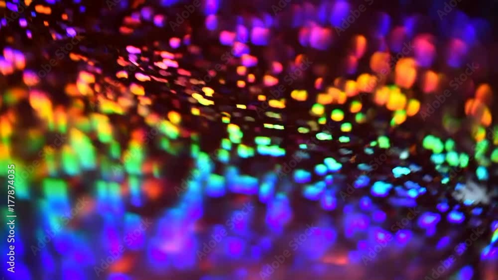 Poster abstract loop colorful circles video background. rainbow-colored