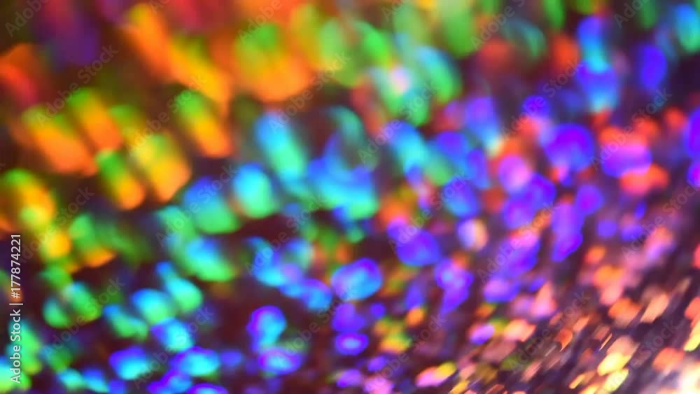 Poster abstract loop colorful circles video background. rainbow-colored