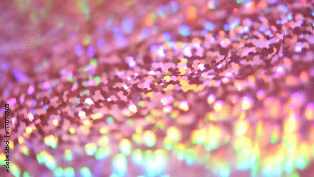 Poster abstract loop colorful circles video background. pink color