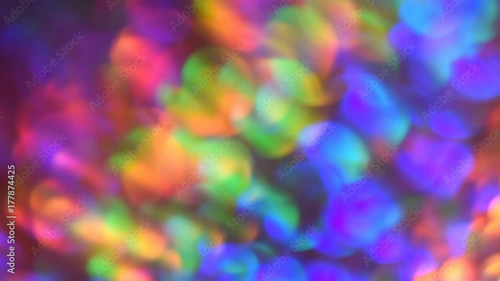 Poster abstract loop colorful circles video background. rainbow-colored