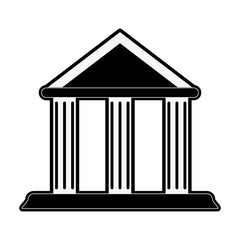 ancient greek building icon image vector illustration design