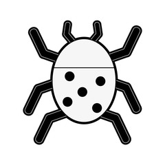 Obraz premium ladybug beetle insect or bug icon image vector illustration design