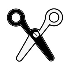 scissors office supplies icon image vector illustration design