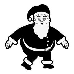 santa claus head cartoon icon image vector illustration design