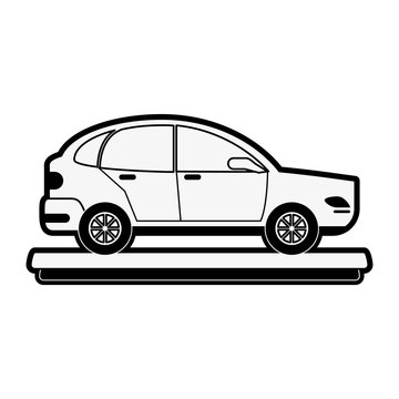 car sideview icon image vector illustration design