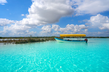 Laguna de Bacalar Lagoon in Mayan Mexico