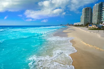 Poster Cancun Forum beach Playa Gaviota Azul © lunamarina