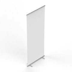 empty roll up banner