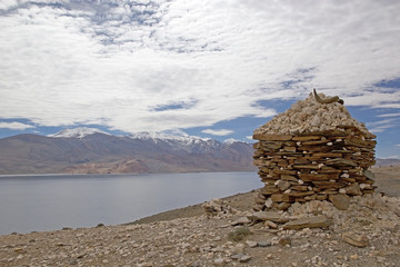 Tso Moriri Lake in Ladakh, India