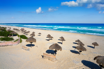 Cancun Delfines Beach at Hotel Zone Mexico