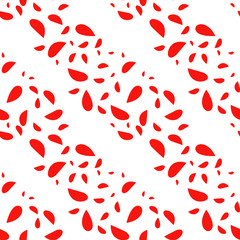 Seamless pattern with watercolor petals. Vector illustration