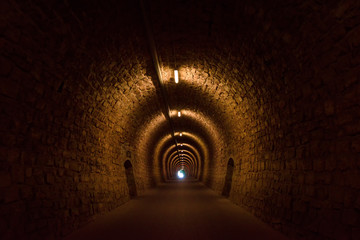 In the tunnel