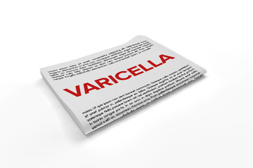 Varicella on Newspaper background