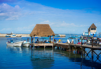 Chiquila port in Quintana Roo Mexico