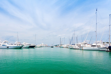 Fototapeta premium Yachts at Thailand Port