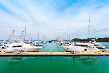 Yachts at Thailand Port