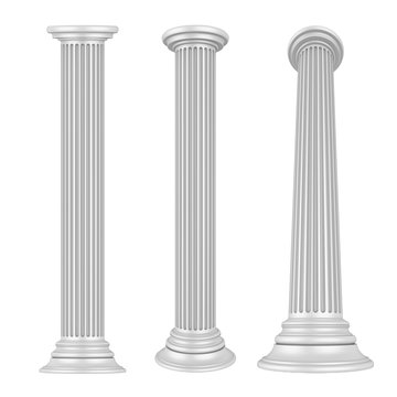 Classic Columns Isolated