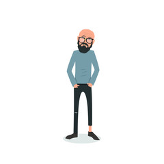 Obraz na płótnie Canvas Exhausted and completely wiped out cartoon guy in casual clothes, gesturing. Vector illustration. Modern flat design.