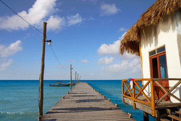 Holbox tropical Island in Quintana Roo Mexico