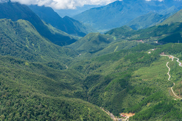 Heaven Gate lookout landscape of mountain valley