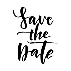 Save the date lettering