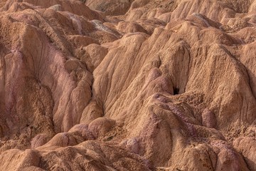 Large colorful mountains in China