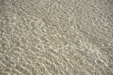 Caribbean transparent water beach reflection