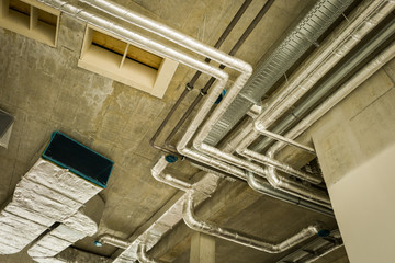 Obraz premium inside building fittings and pipes