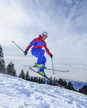 Skifahrerin 
