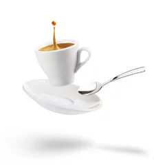Rolgordijnen cup of coffee © winston