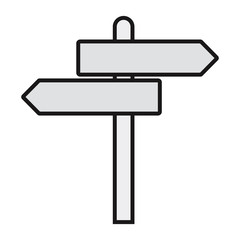 Fototapeta premium Signpost Vector Icon