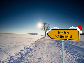 Dresdner Striezelmarkt Wegweiser