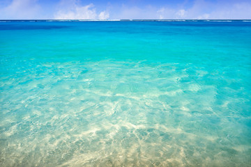 Caribbean beach turquoise water texture