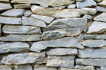 part of a stone wall for background or texture.
