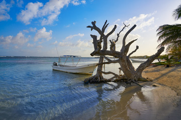 Mahahual Caribbean beach in Costa Maya