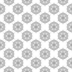 Gray seamless pattern on white background