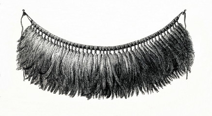 Traditional suit of australian female dancer - loincloth