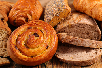 assorted bread and pastries