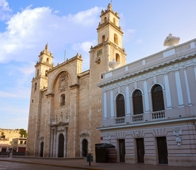Obraz premium Merida San Idefonso cathedral of Yucatan
