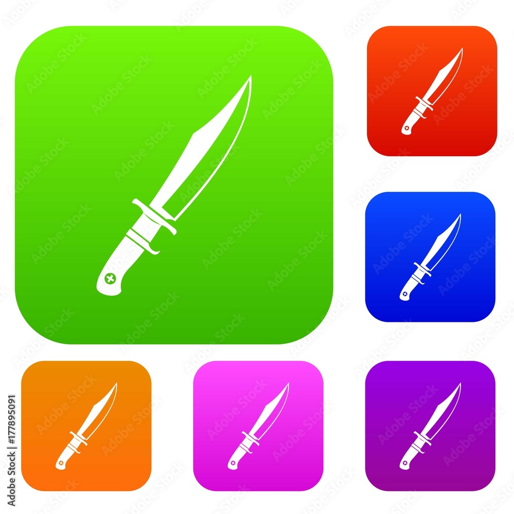 Poster Dagger set color collection