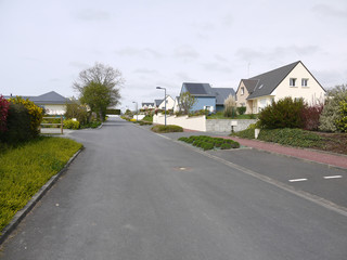 Fototapeta na wymiar Lotissement de village en Normandie