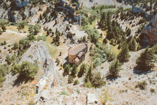 small church in the middle of the canyon